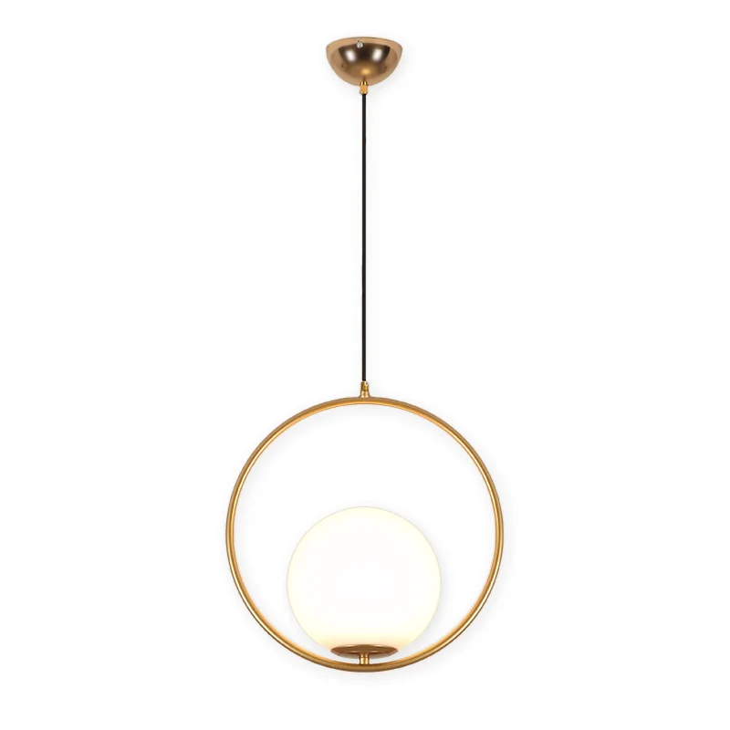 Simples e Moderno Lustre de Cabeceira Nordic Única Cabeça Longa Linha Led Restaurante Bar Quarto Lâmpadas Bronze Luz