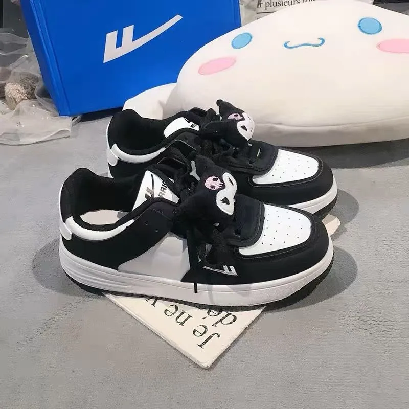 

New Anime Kawaii Sanrio Kuromi Sneakers Girl Cartoon Breathable All Match Non Slip Japanese Sports Shoes Couple Birthday Gift