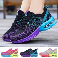 womens sneakers air cushion soft bottom running shoes outdoor mesh breathable tennis shoes lace up ladies