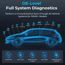 Фото Беспроводной диагностический сканер TOPDON ArtiDiag900 Lite OBD2 для всех систем, двунаправленный диагностический инструмент с бесплатным обновлением и двунаправленным управлением №2