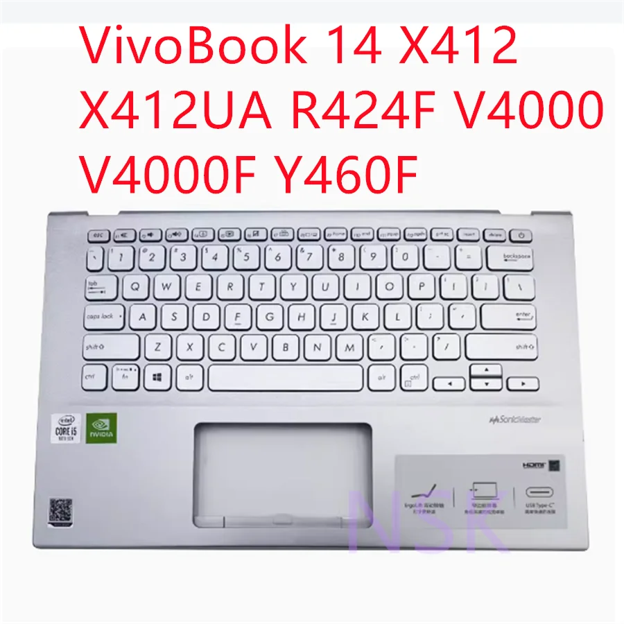 Для ASUS VivoBook 14 X412 X412UA R424F V4000 V4000F Y460F клавиатура C чехол