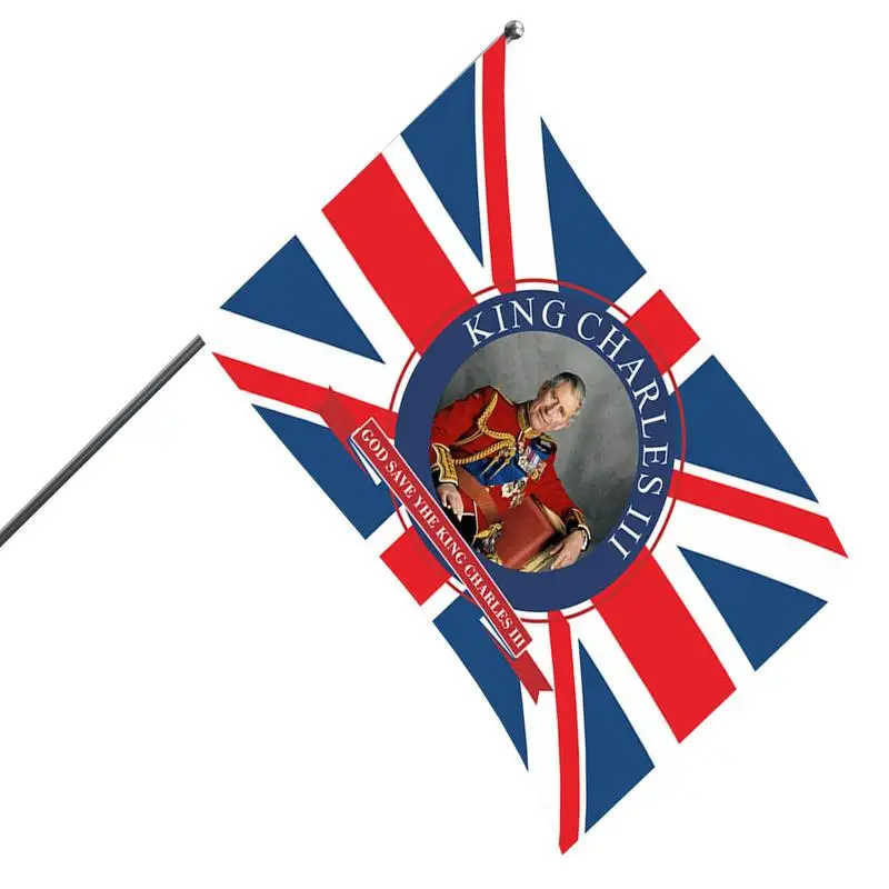 

Charles III Flag The Great Britain King Union Jack Flags Large Flag With Vibrant Colors And Printed God Save The King For Indoor