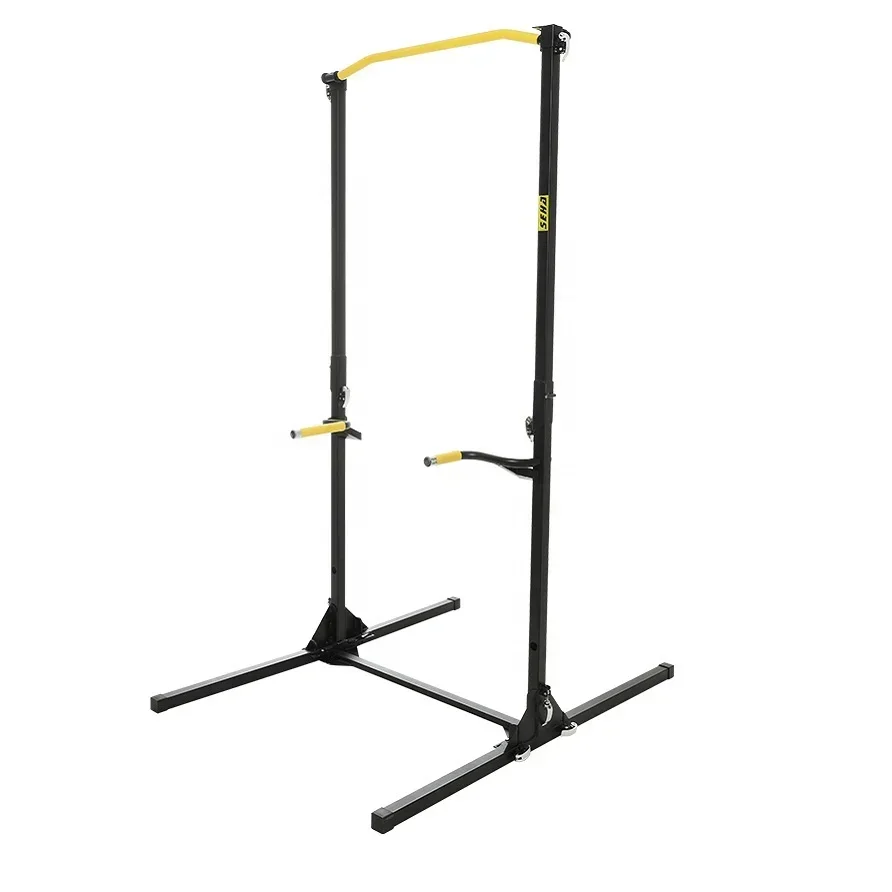 

Wellshow Sport Strength Training Folding Portable Pull Up Bars Dip Bar Station Fitness Equipment