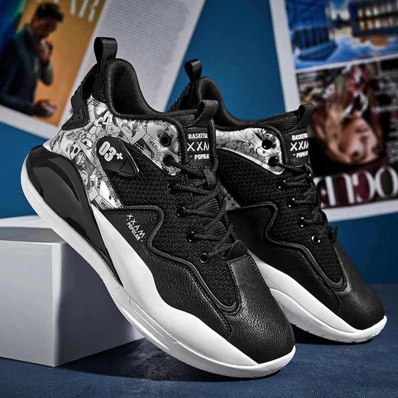 Casual Male Sneakers Breathable Light-absorbing 3D Flying Symphony Non-slip Outdoor Sports Tenis Athletic Training Running Shoes