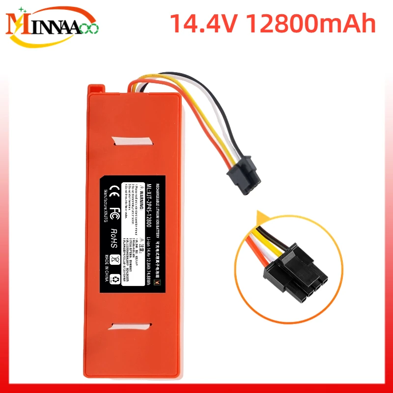 

Genuine Replacement Battery BRR-2P4S-5200D for XIAOMI 1S 1ST Roborock SDJQR01RR Sweeping Mopping Robot Vacuum Cleaner 12800mAh