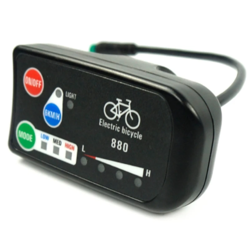 

Electric Bicycle Display 24V 36V 48V Ebike Ligent Control Panel Lcd Display LED880 Waterproof Controller For KT