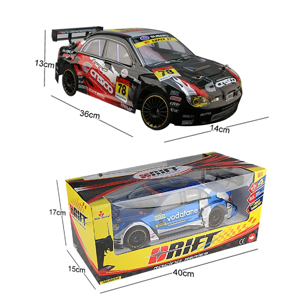 Гоночный автомобиль 1:14 RC Drift 2 4G 4WD с дистанционным управлением внедорожник