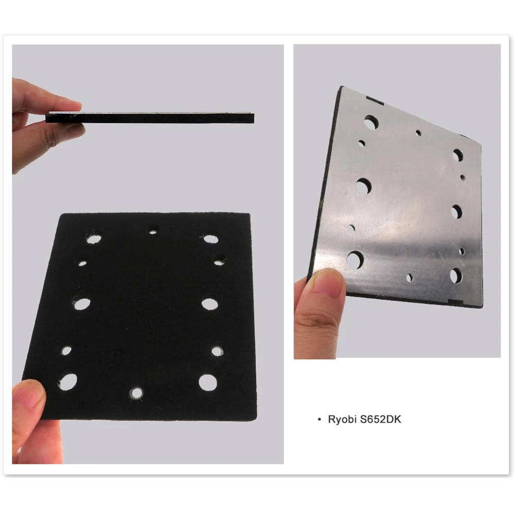 

Шлифовальная накладка PSA с 6 отверстиями, 100*110 мм, подложка для Ryobi S650D S652D S652DK S652DG 14000OPM, шлифовальная накладка 14000 OPM, также мощность