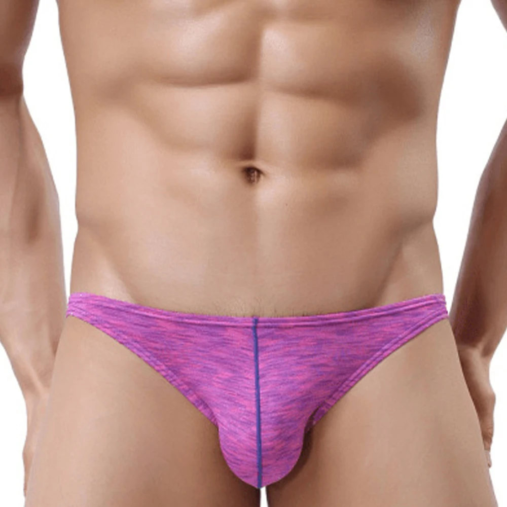 

Fashion Mens Striped Underwear Man Low-rise Underpants Sexy Briefs Bulge Pouch Panties Comfortable Knickers Man's Lingerie