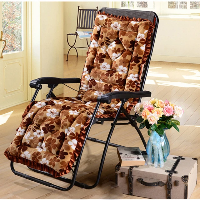 

Velvet Lounge Chair Cushion Thick Rocking Recliner Pads Removable Outdoor Garden Sun Lounge Seat Cushion Sofa Tatami Mat