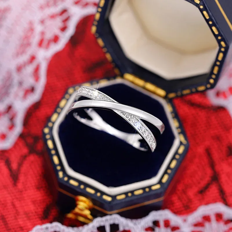 Новинка 2024 многослойное кольцо с геометрическим дизайном женское простое