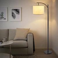 depuley modern arc led floor lamp farmhouse standing floor lamps with hanging lampshade industrial reading lighting for bedroom