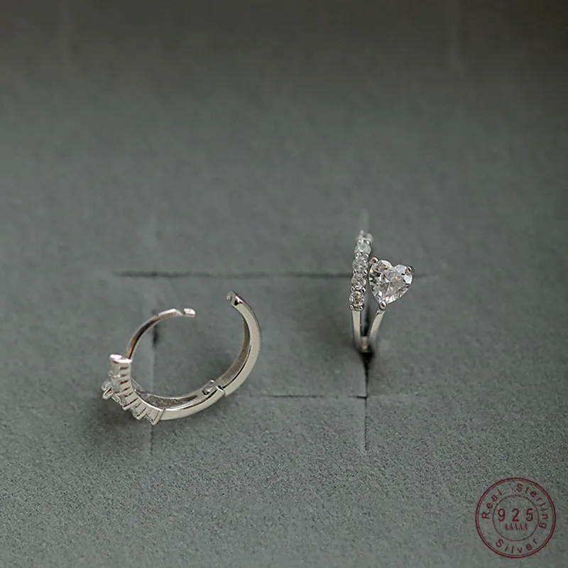 

Женские серьги-гвоздики из серебра 925 пробы, с цирконами