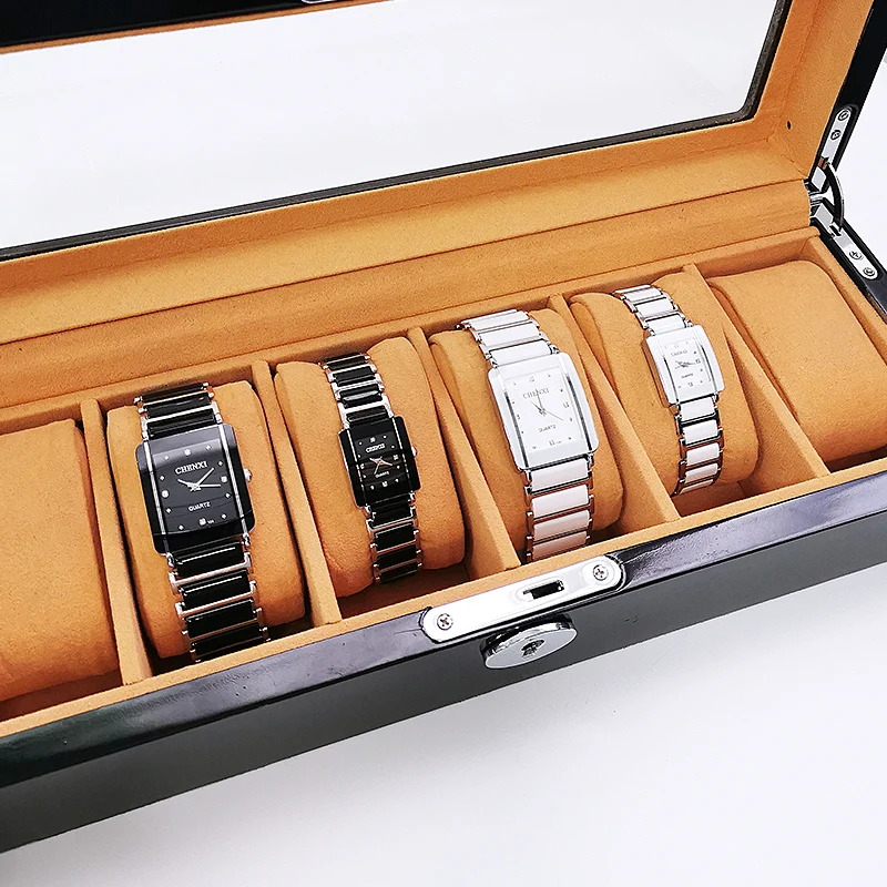 CHENXI Men Women Watches Square Ceramic Strap Fashion Casual Lover Watches Waterproof Quartz Wristwatch Couple Watch Gift 2022