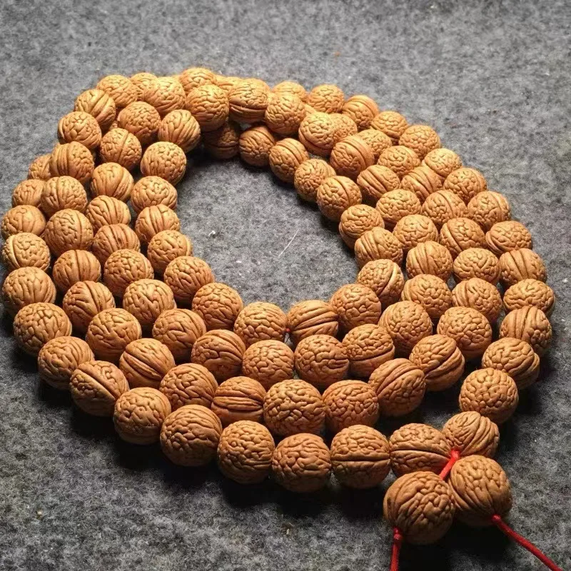 Маленький браслет с косточками персика узором мозга 108 Бутик персиковая яма