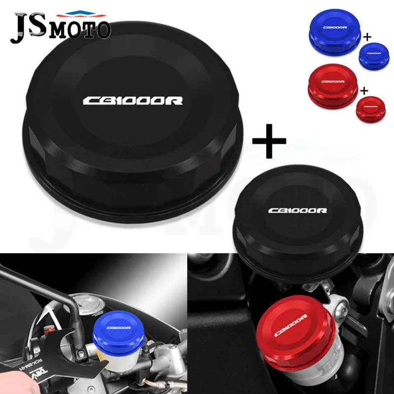 

For HONDA CB1000R CB 1000R cb1000r 2008-2017 Motorcycle CNC Front & Rear Brake Reservoir Decorative Cover Oil Fluid Cylinder Cap