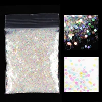 10g holographic ab nail glitter shell flakes mermaid mirror round paillette diy pieces sequins nail art decor accesorios