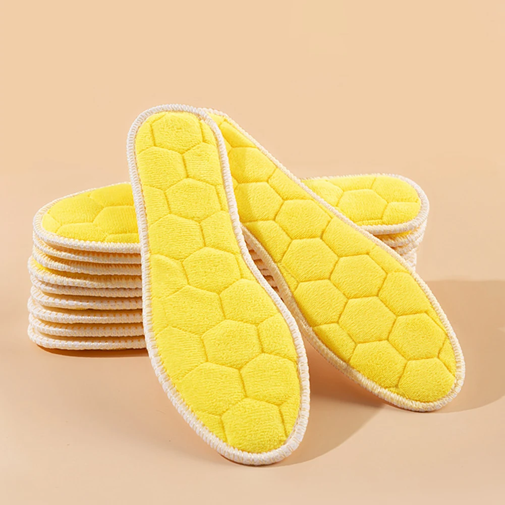 

Plush Warm Insole for Shoes Thicken Snow Boots Shoe Sole Thermal Insert Winter Sports Running Insoles Men Woman Heating Pads