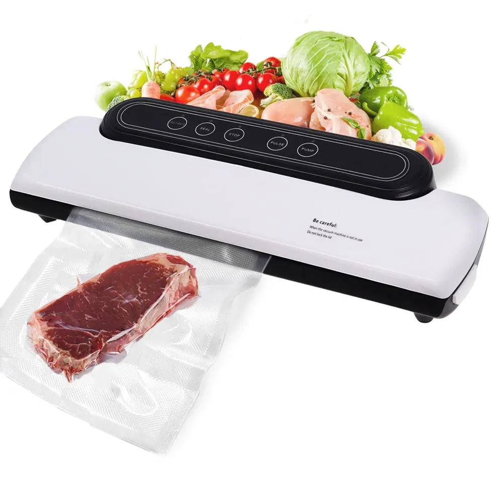 

Пищевой вакуумный упаковщик для сухой и влажной мягкой пищи с 10 пакетами