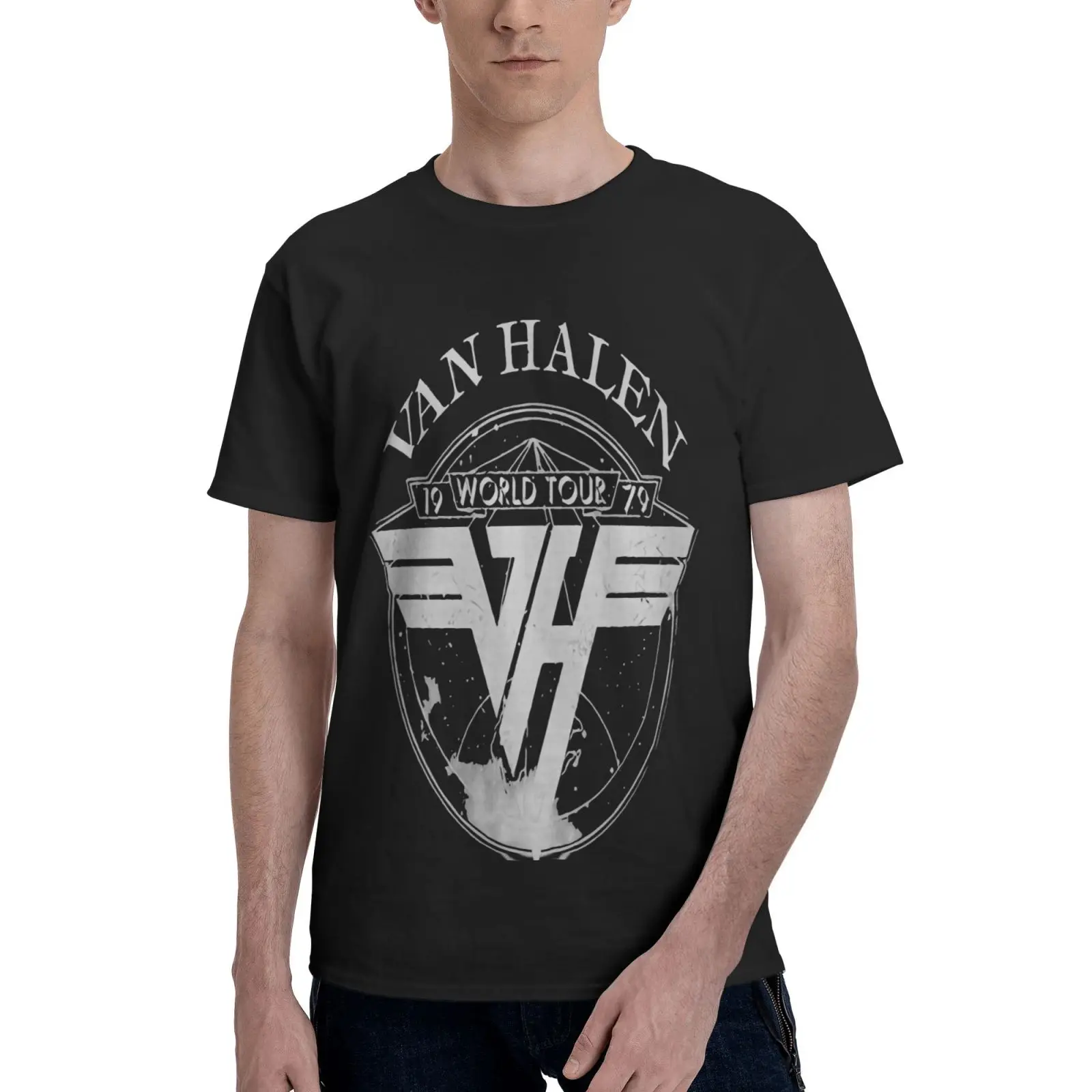 

Футболка мужская оверсайз с рисунком ван Халена, 1979