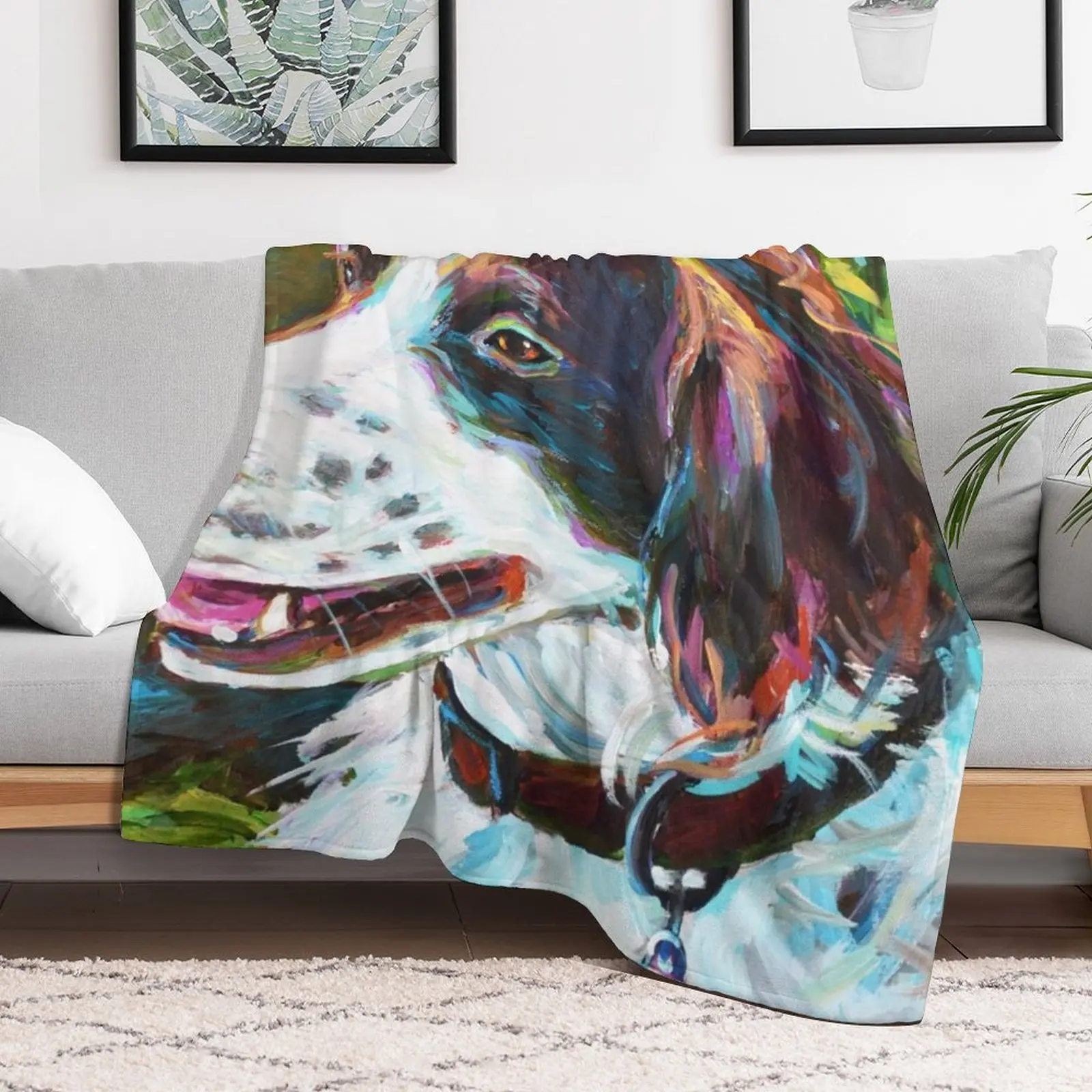 Новое одеяло BRITTANY SPANIEL HUNTING DOG винтажное модное для диванов