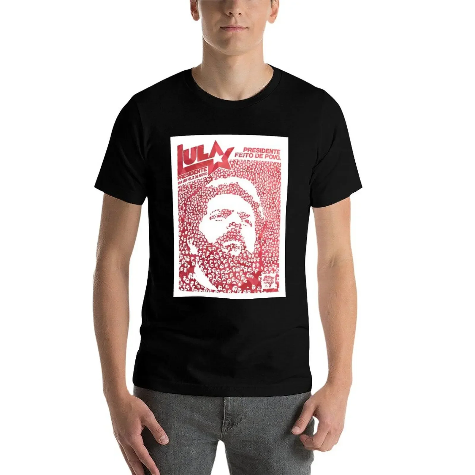 Футболка Lula President летняя мужская футболка мужские футболки Fruit of the Loom