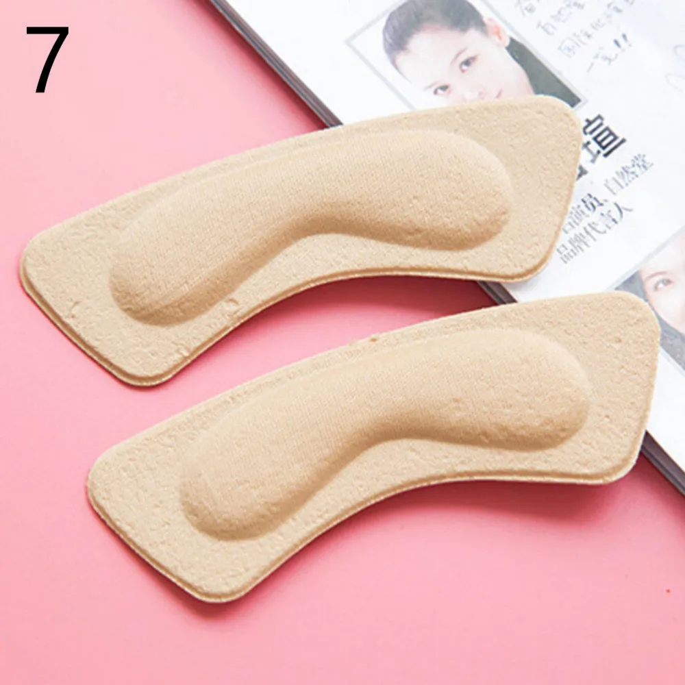 

HOT 1 pair Sticky Shoe Back Heel Inserts Insoles Pads Cushion Liner Protector Foot Care