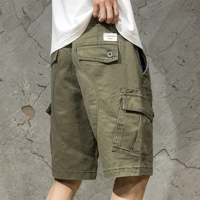 

Tooling Overalls Shorts Men's Summer All-match Loose Straight Sports Casual Wear Five-point Pants Outdoor Hiking Trekking Camp