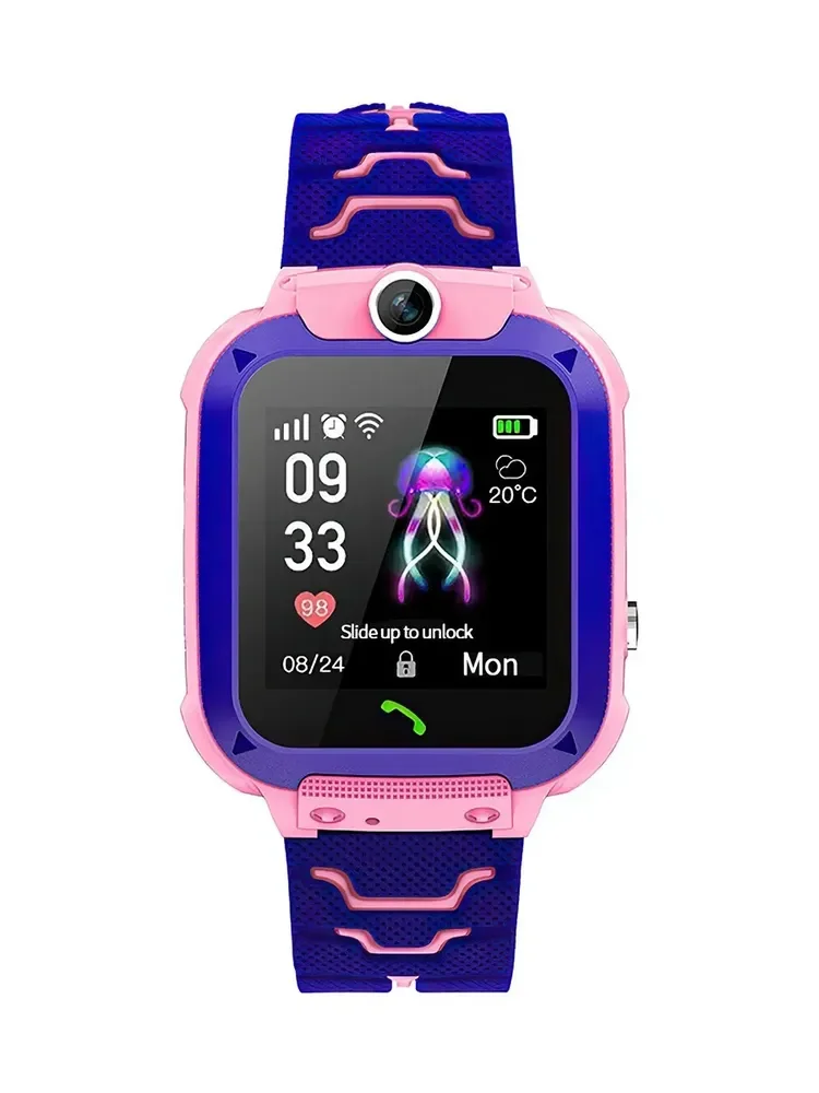 

Умные часы для детей Smart Watch Q12 с функцией SOS, розово-фиолетовые, 40mm