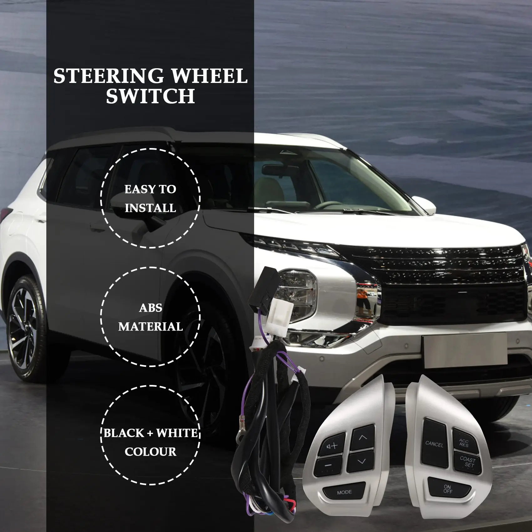 Круиз-радиопереключатель 8701A087 8602A008 кнопка громкости и звука на рулевом колесе