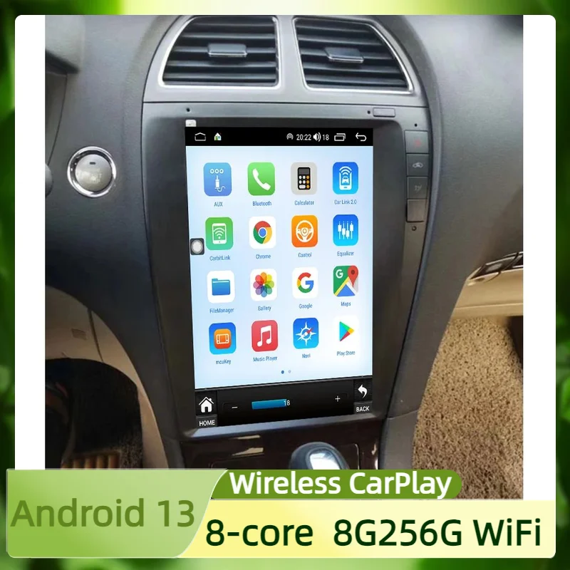 Для Lexus ES 2007 2008 2009 2010-2012 Android 13 8G256G Мультимедийный DVD-плеер Carplay GPS-навигация с