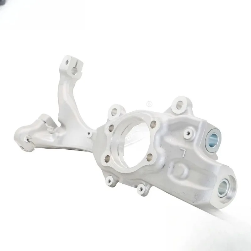 Фото A6 (C6) (алюминий) OEM 4F0407253E Автомобильный поворотный кулак левый передний, детали подвески №4