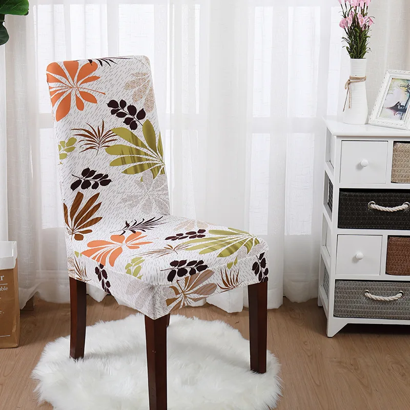 Стулья с принтом эластичные чехлы на кресла сиденья Чехлы для кухни столовой