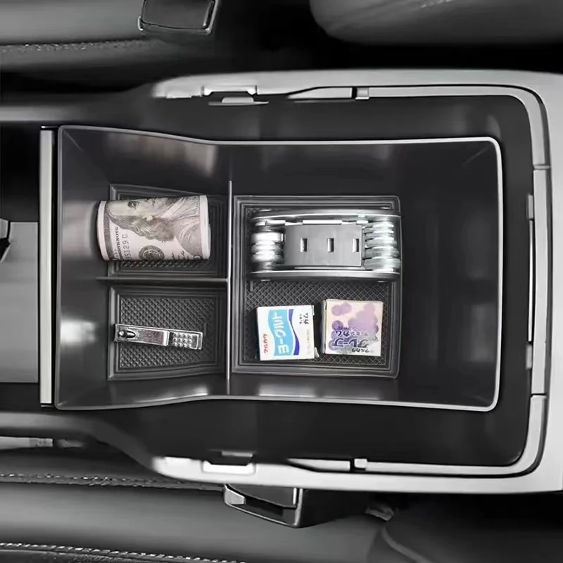 Фото Подлокотник для Hyundai Kona SE SEL 2024, аксессуары для хранения, центральный подлокотник для консоли, коробка для хранения, подлокотник для автомобиля, дополнительный Органайзер №5