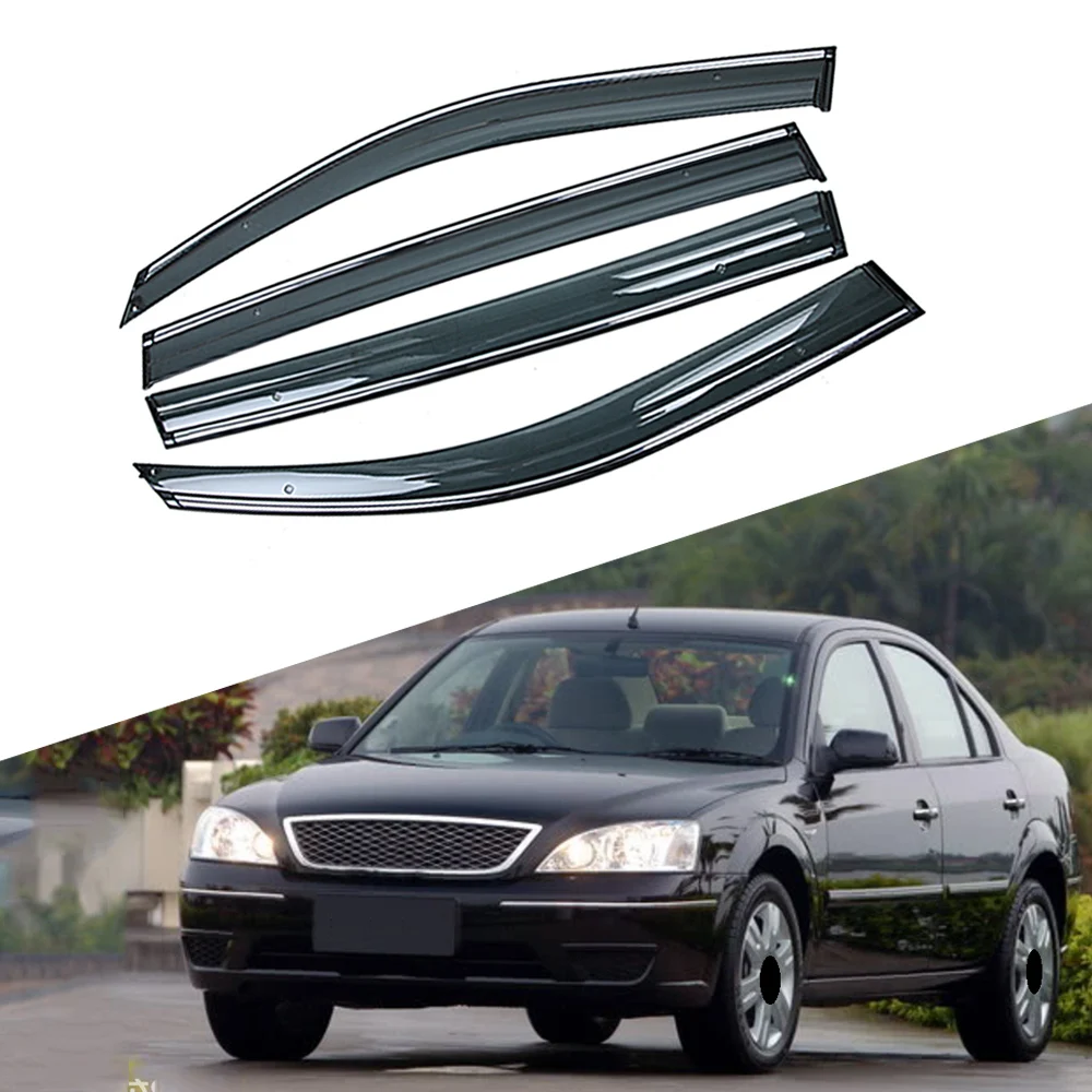 

For FORD Mondeo 2000-2007 Car Window Sun Rain Shade Visor Shield Shelter Protector Cover Trim Frame Sticker Exterior Accessories