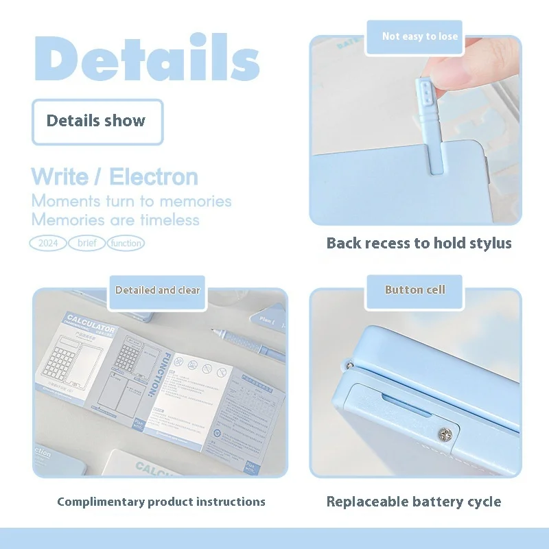 Planwith 2 в 1 калькулятор для рукописного ввода многофункциональный складной