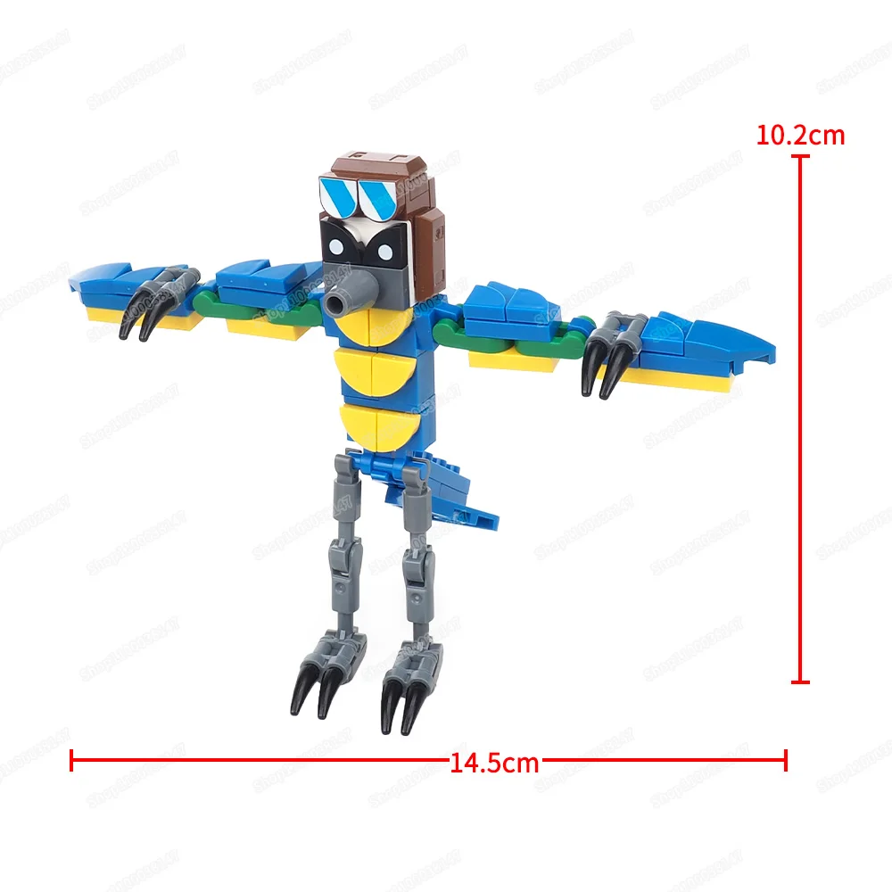Конструктор попугаи монстров фигурки Индиго-парка исследуйте животных маскаты