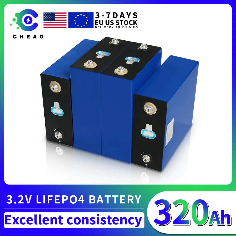 

Быстрая доставка, Аккумулятор Lifepo4 3,2 в, Ач, 4 шт., для местных складов ЕС, США, Ач, батареи LiFePo4 для самостоятельной сборки, без налога на солнеч...