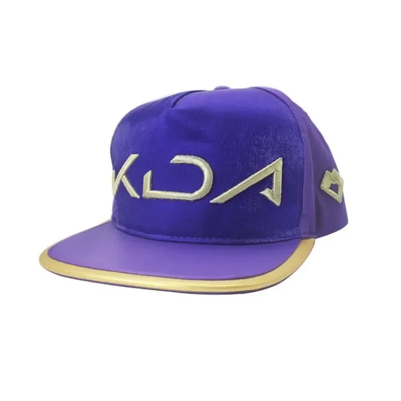 The Rogue Assassin Akali KDA Косплей Кепка Snapback с вышивкой Фиолетовая бейсболка