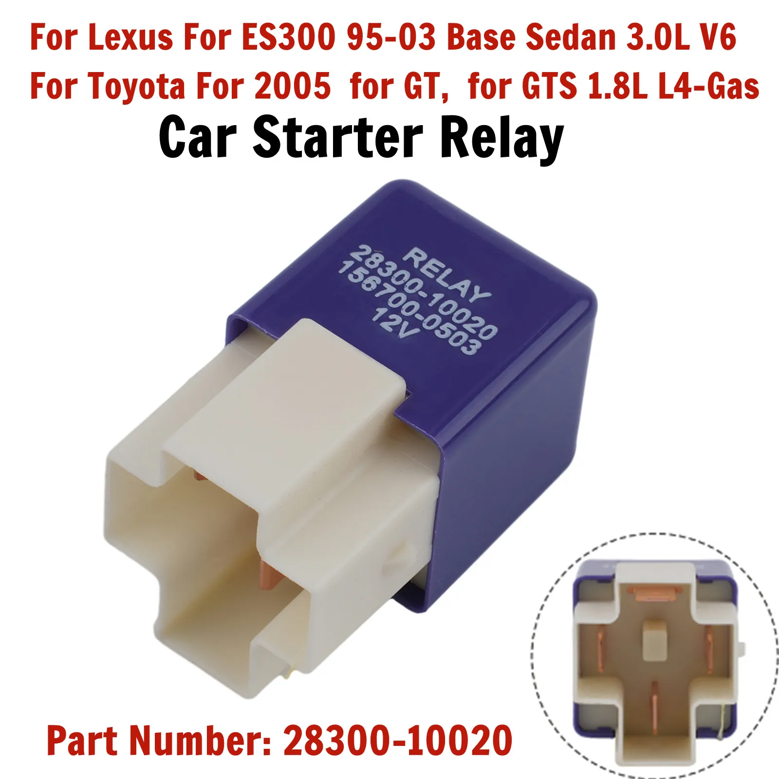 

Реле стартера для Toyota Camry Corolla для Highlander 28300-10020 28300-10020, запасная часть автомобиля