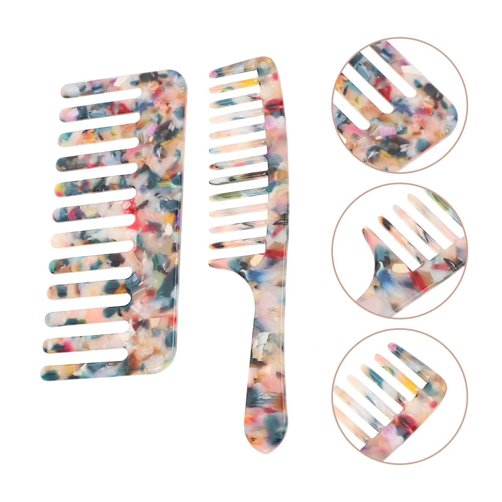 

Comb Hair Combs Widefor Detangling Styling Salon Curly Cutting Women Tortoise Fine Brush Detangler Hairdressing Tail