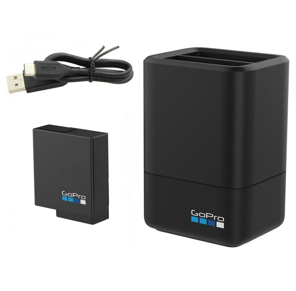 Оригинальное зарядное устройство для двух аккумуляторов GoPro + аккумулятор кабель