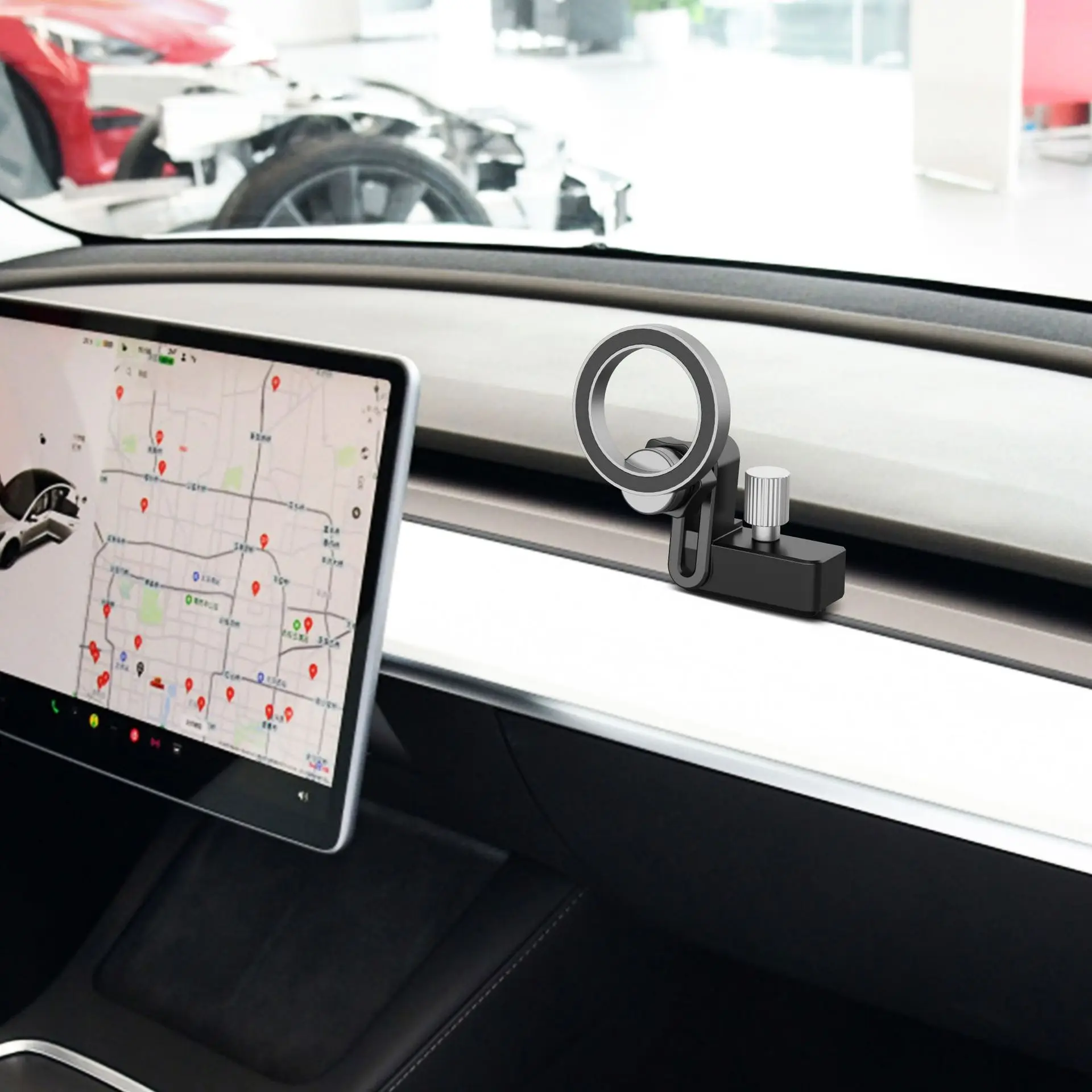 Магнитный держатель для приборной панели телефона Tesla 3/Y