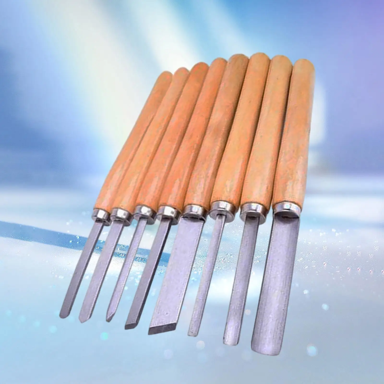 Набор из 8 токарных инструментов для деревообработки строжка быстрорежущей