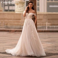 elegant a line wedding dress 2022 for women sweetheart lace appliques lace up bridal dress backless bridal gown vestidos de novi