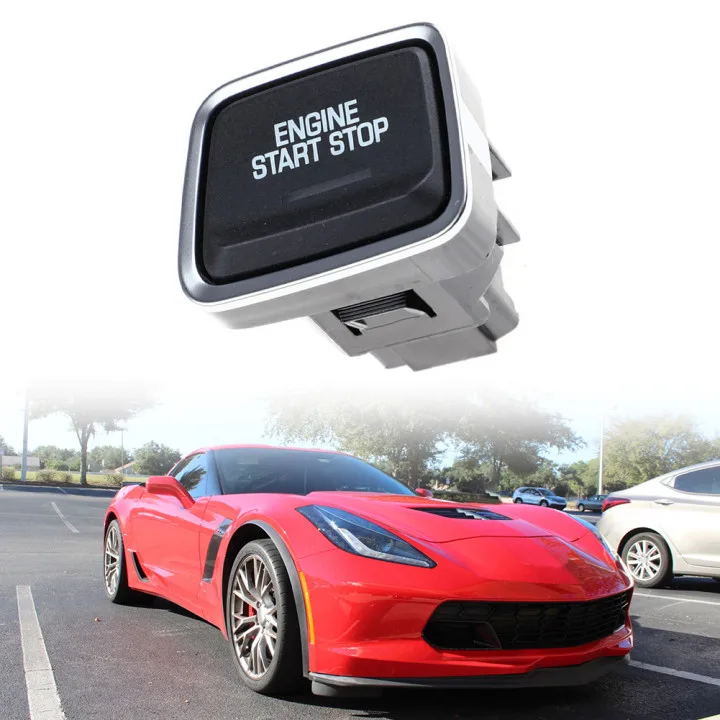 

Push Button Ignition Start Switch Button For Chevrolet C7 Corvette 2014-2019 22774052 23228792/23402526