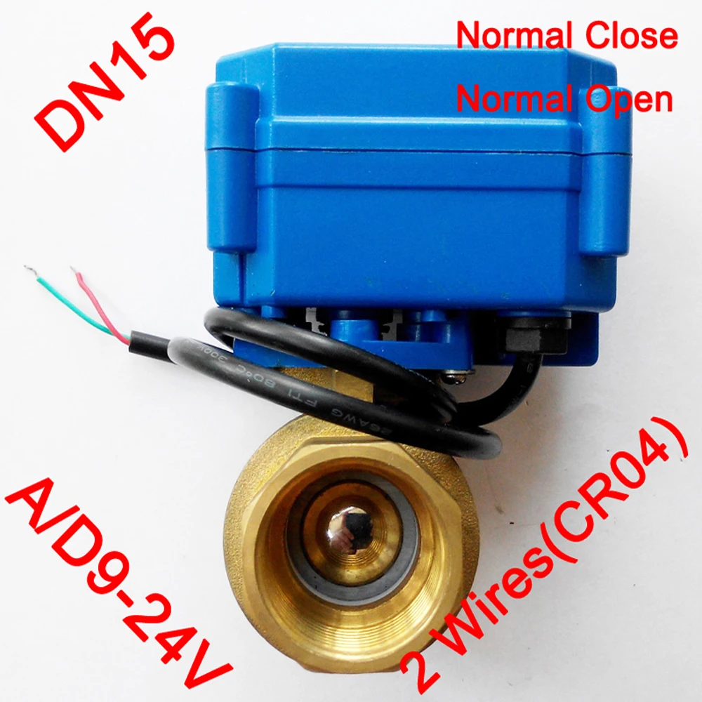 

Латунный электрический клапан 1/2 дюйма, регулируемый электромотор переменного тока, клапан с 2 проводами (CR04), электрический клапан DN15, возврат питания при отключении