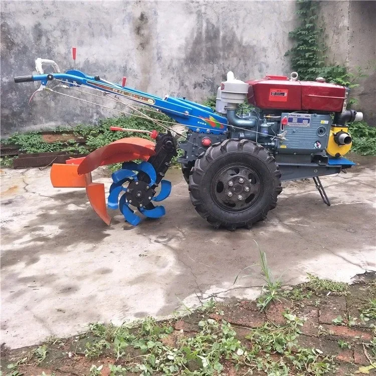 Ручной сельскохозяйственный мини-трактор два колеса новый трактор для ходьбы 20