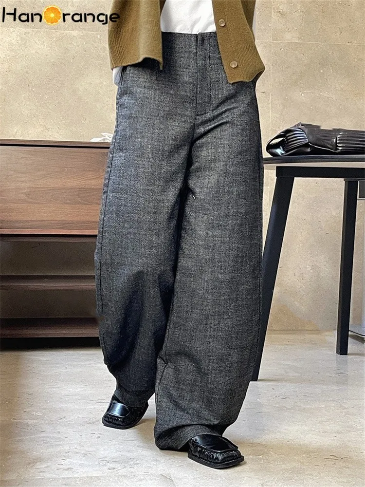 Женские льняные брюки с высокой талией