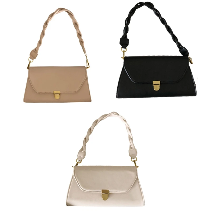 

Gentle All-Match Small Square Bag Retro Chain One Shoulder Diagonal Bag Female Twist Shoulder Strap Female Bag